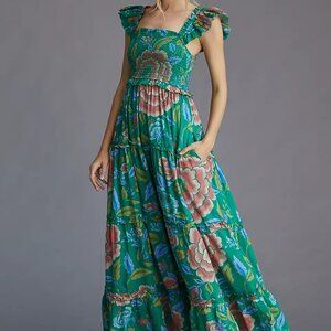 Love The Label Squareneck Midi Dress - Size Large (NWT)